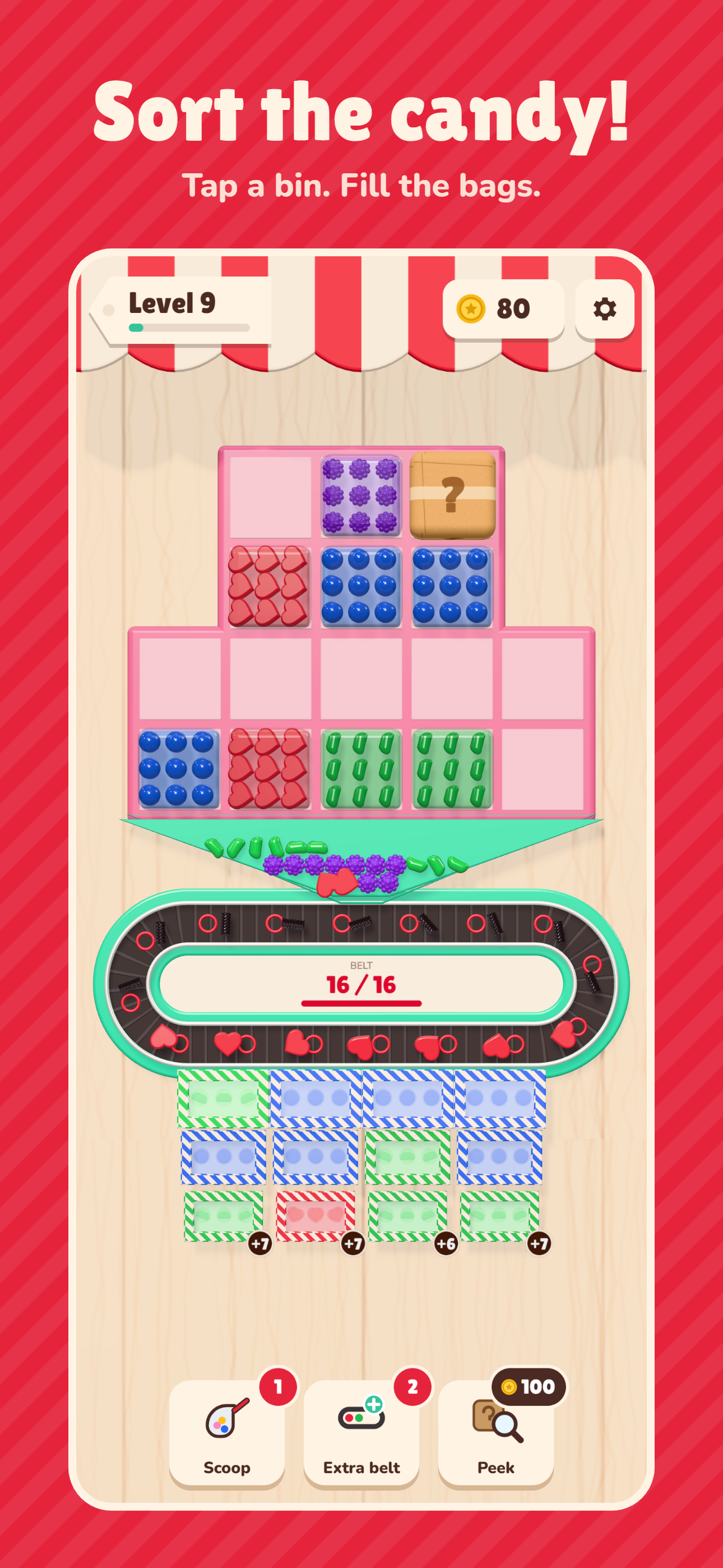 Candybar gameplay on iPhone